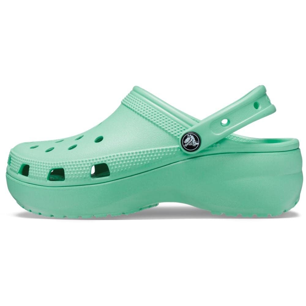 Crocs Women's Classic Platform Clog, White,
