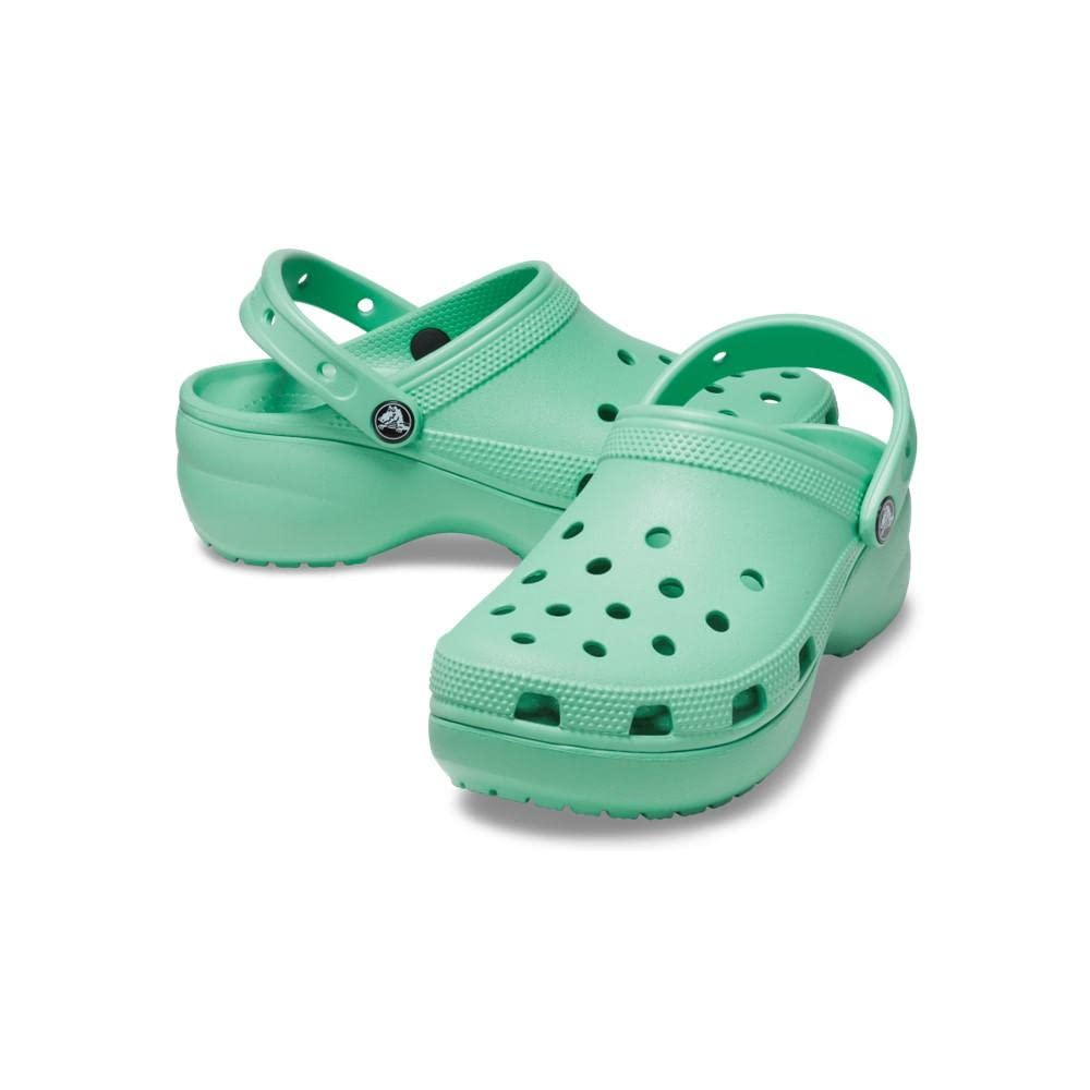 Crocs Women's Classic Platform Clog, White,