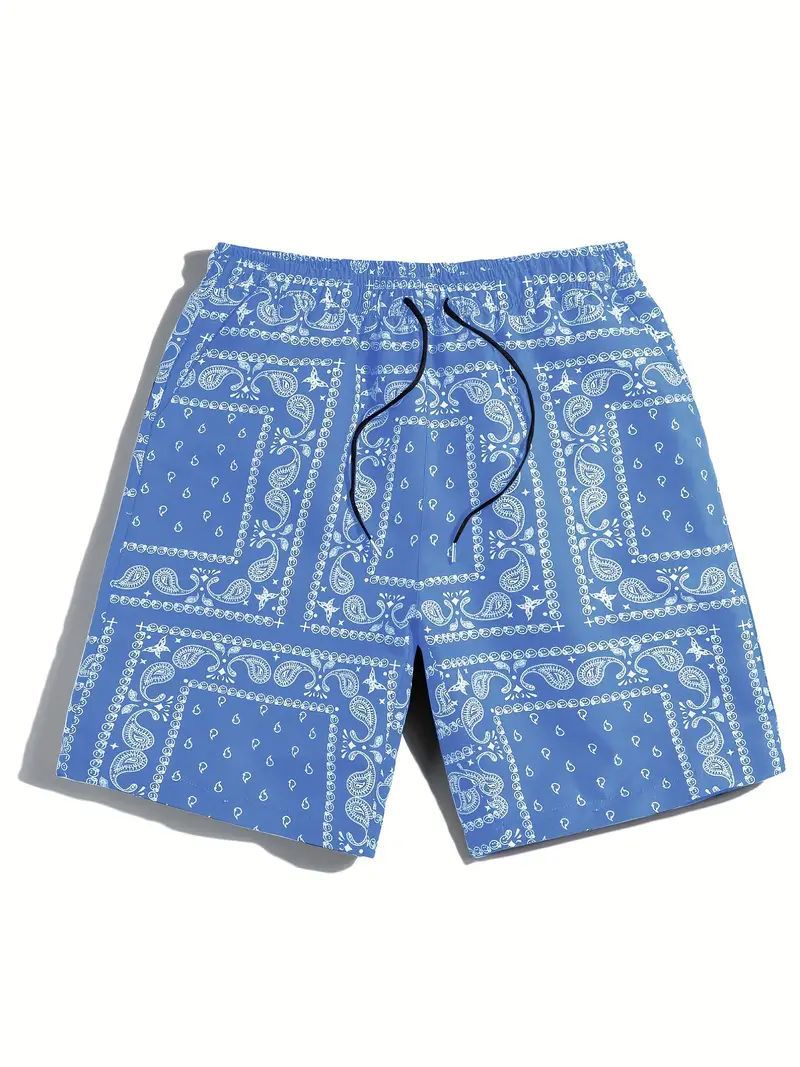 Men's Loose Straight Beach Shorts