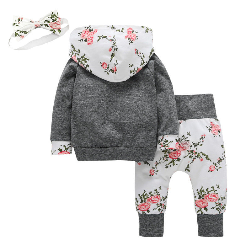 Girls Infant Flower three peice Set