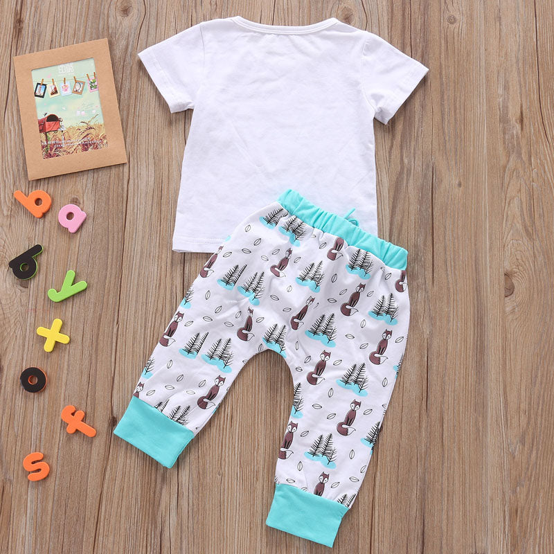 Newborn Baby Set T-shirt Tops+Pants Little Boys and Girls Outfits