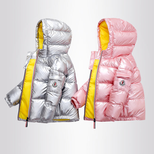 Children's shiny winter jacket