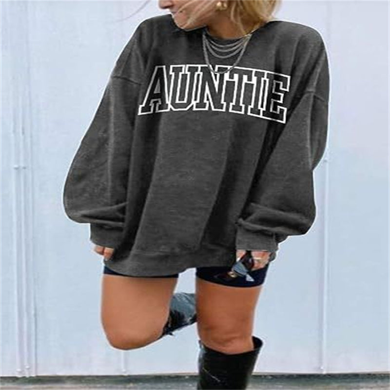 Auntie Oversized Round-neck Sweater