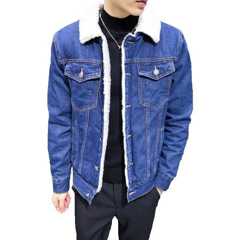 Cashmere Thickened Denim Jacket