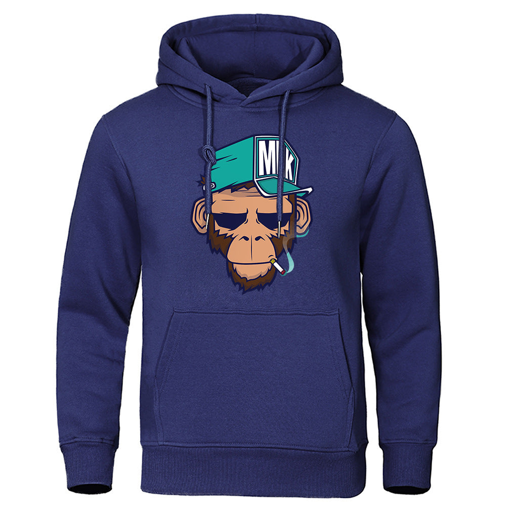 Mens Smoking Monkey Hoodie