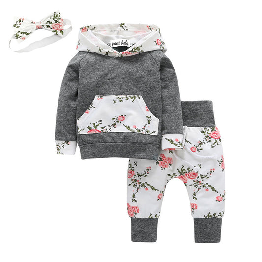 Girls Infant Flower three peice Set