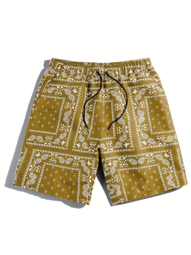 Men's Loose Straight Beach Shorts