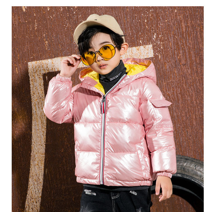 Children's shiny winter jacket