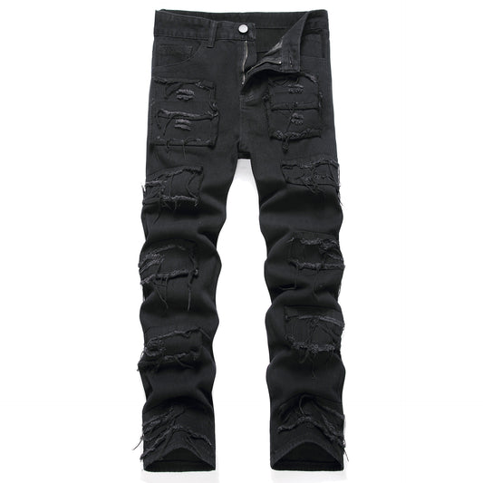 Black Men's Jeans Casual Slim Fit