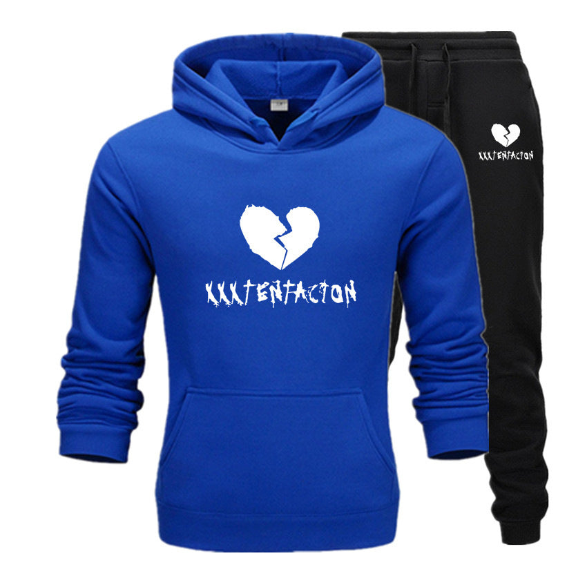 XXXtentacion Fan tribute Velvet hooded sweater set