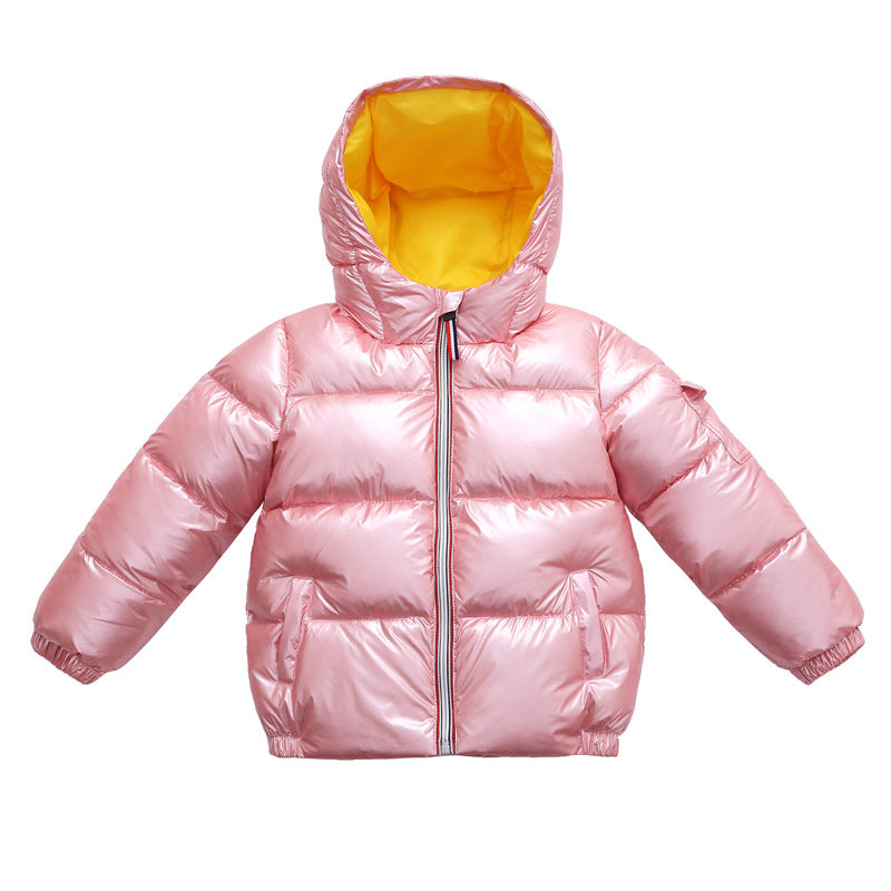 Children's shiny winter jacket