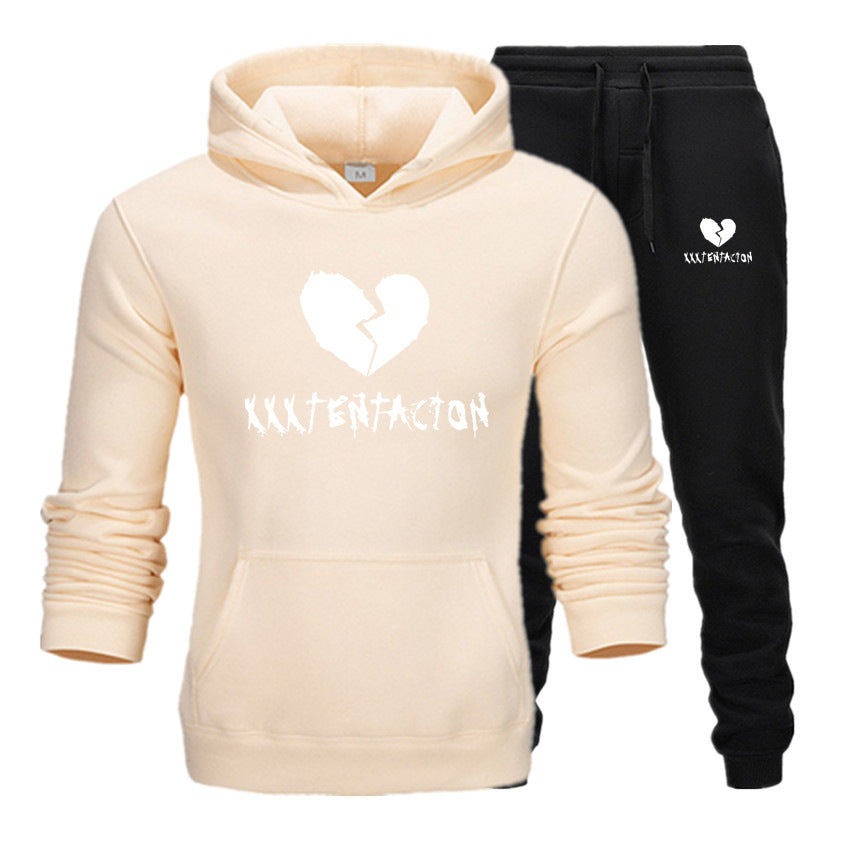 XXXtentacion Fan tribute Velvet hooded sweater set