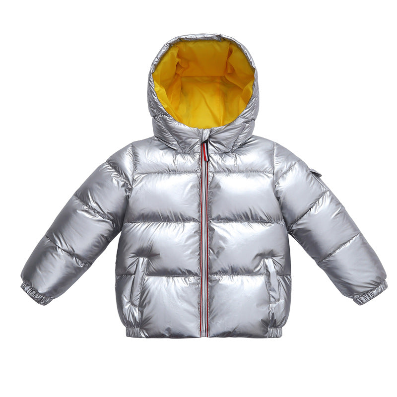 Children's shiny winter jacket