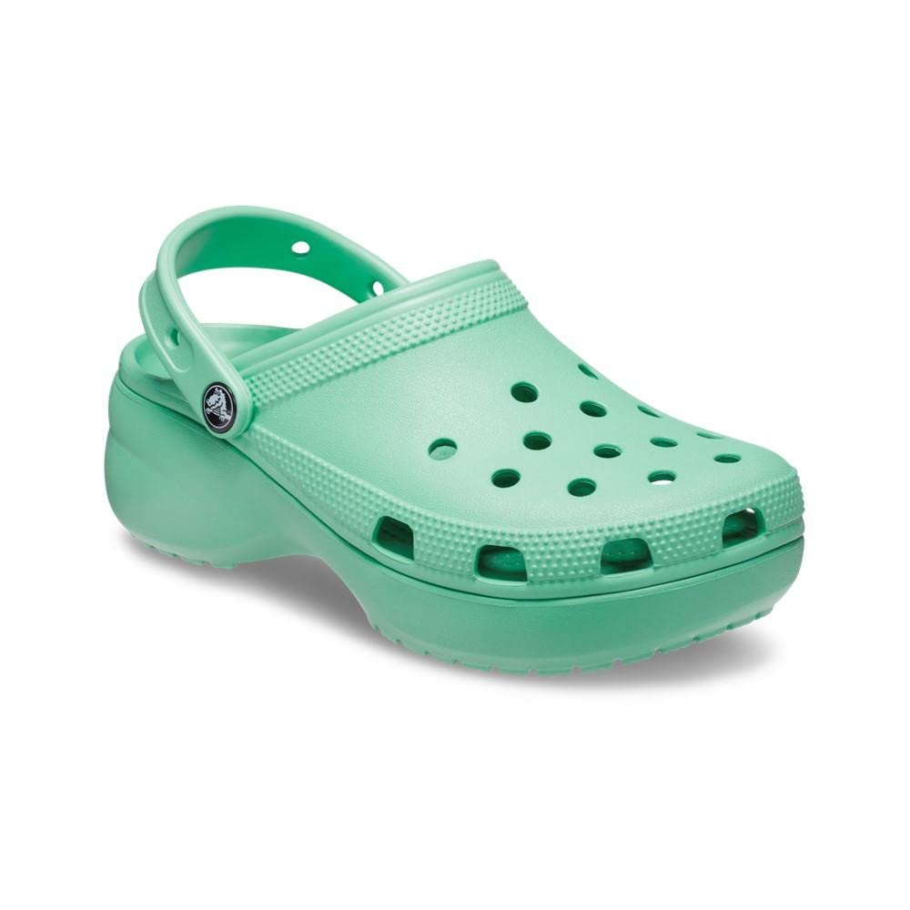 Crocs Women's Classic Platform Clog, White,