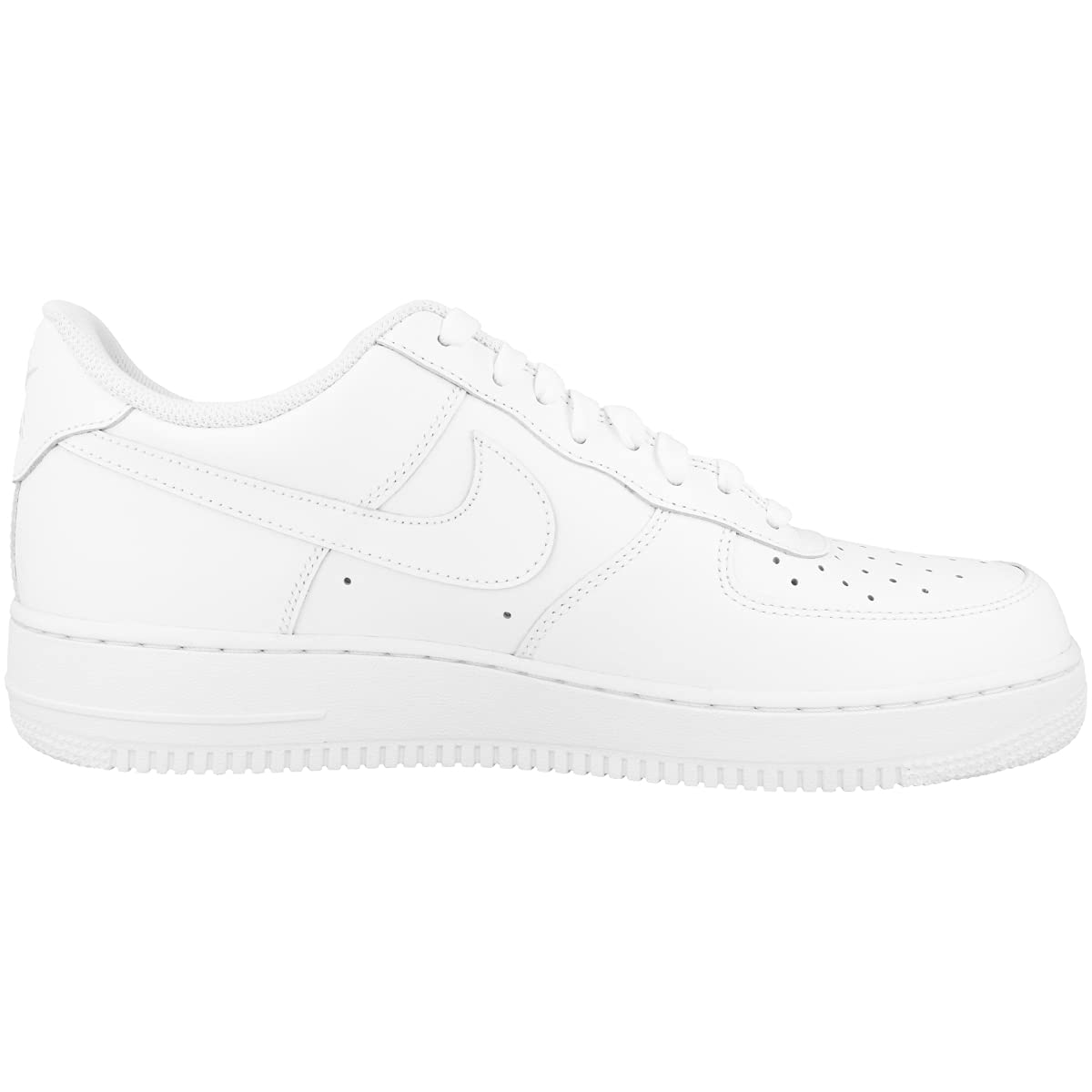 Nike Air Force 1 '07 Low Mens Basketball Shoes (Men's 10.5 Medium, White/White)