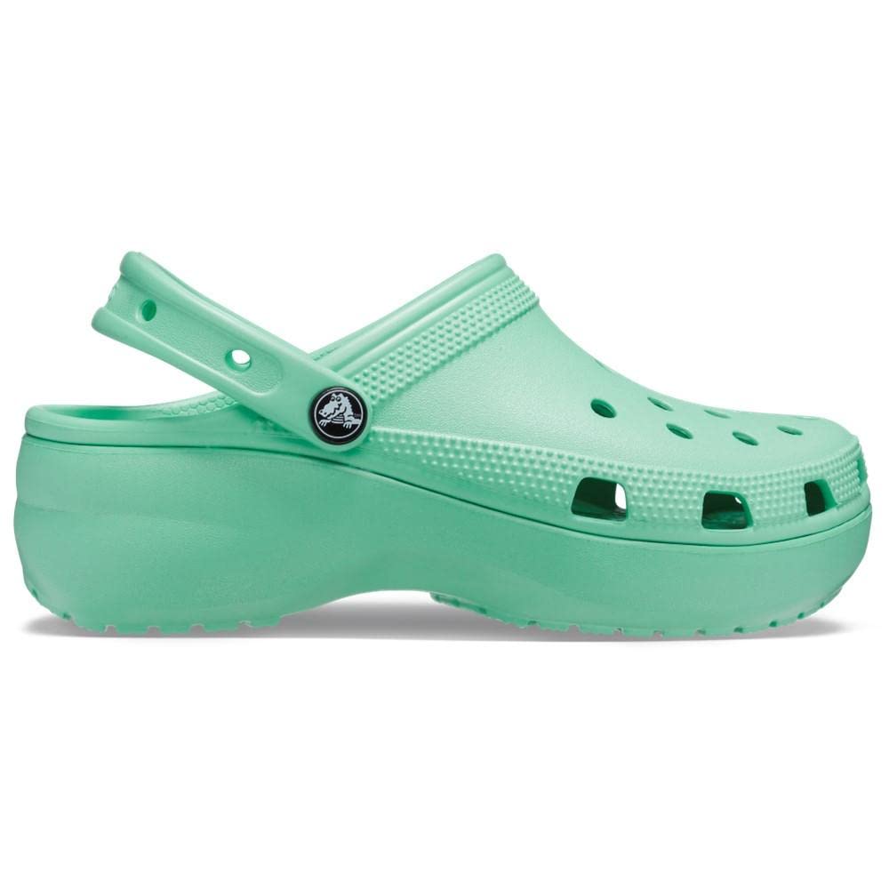 Crocs Women's Classic Platform Clog, White,