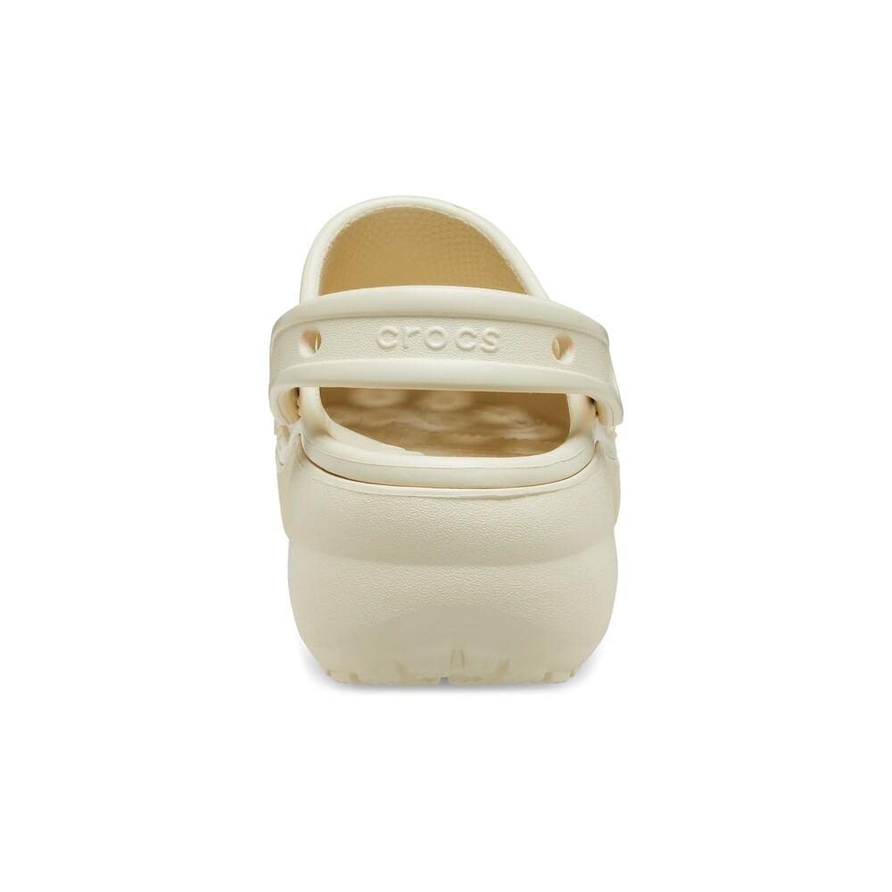 Crocs Women's Classic Platform Clog, White,