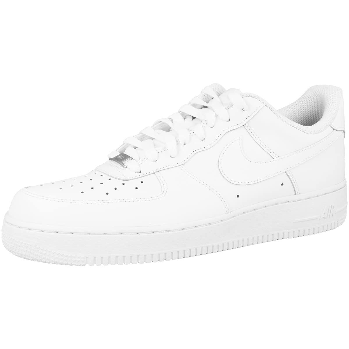 Nike Air Force 1 '07 Low Mens Basketball Shoes (Men's 10.5 Medium, White/White)