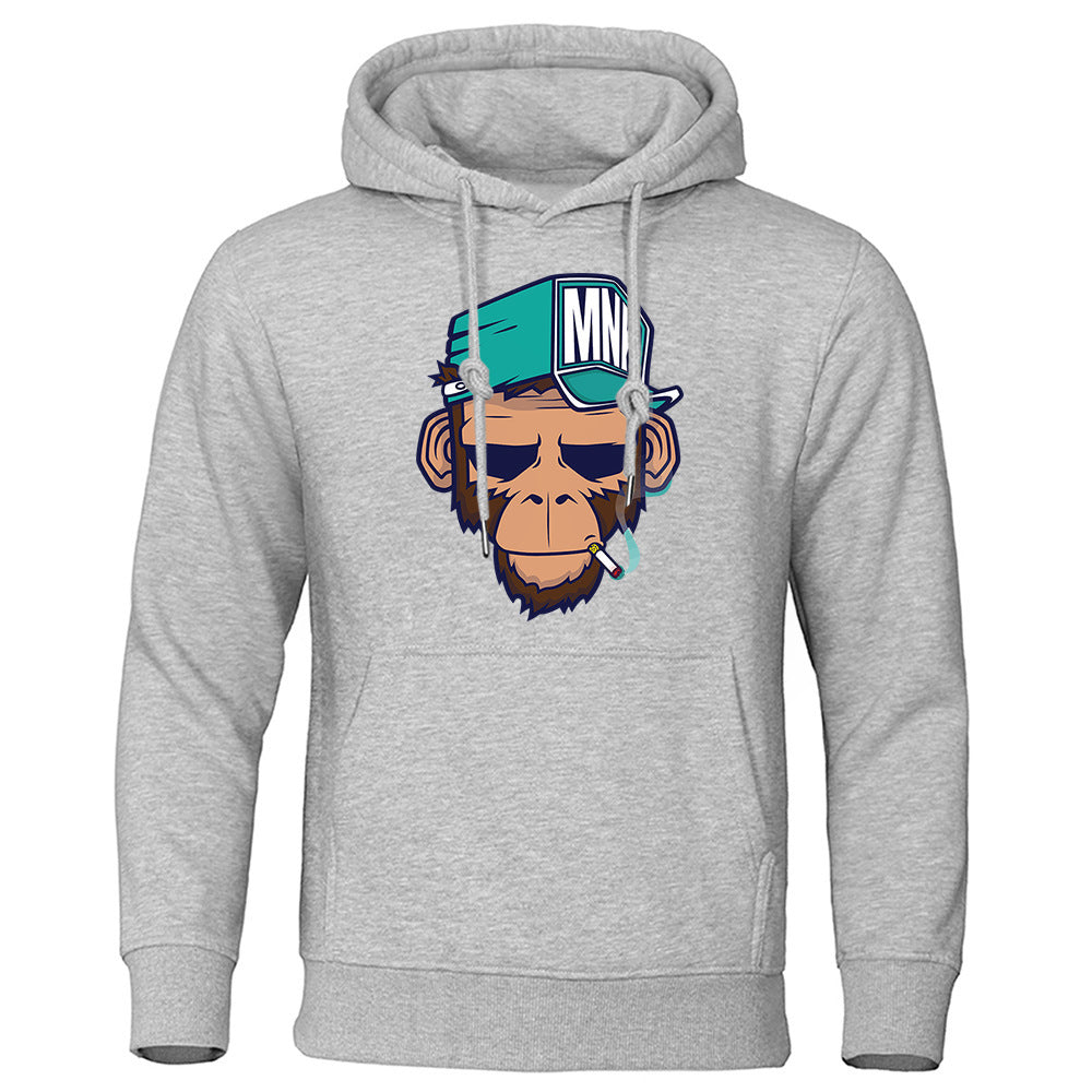 Mens Smoking Monkey Hoodie