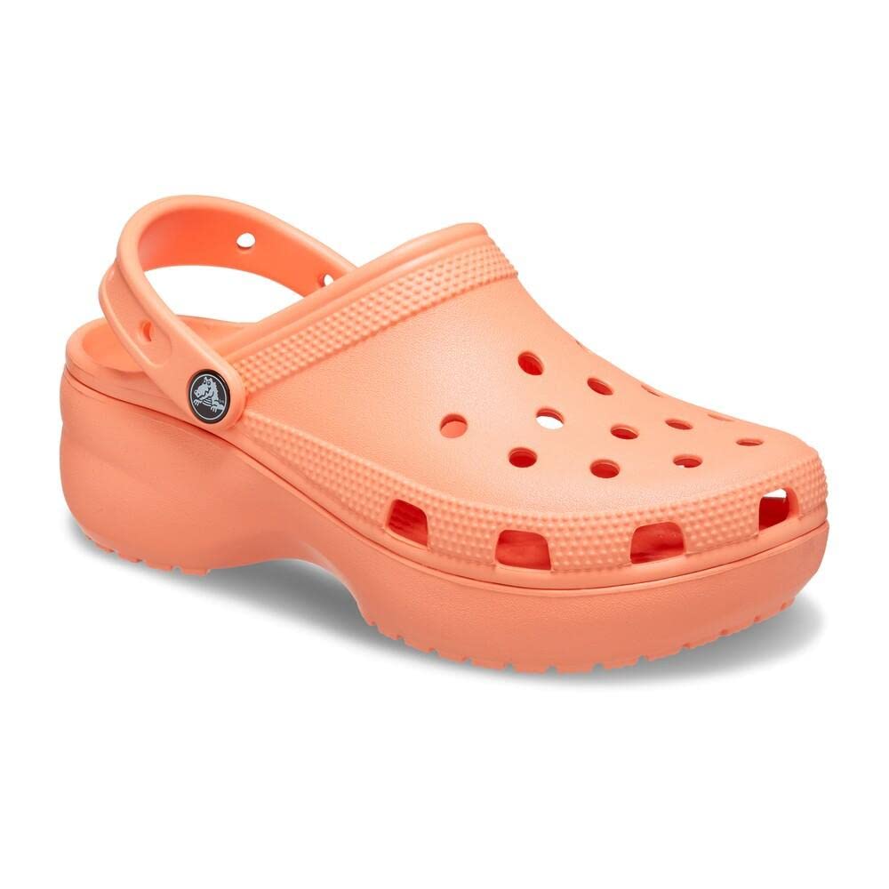 Crocs Women's Classic Platform Clog, White,