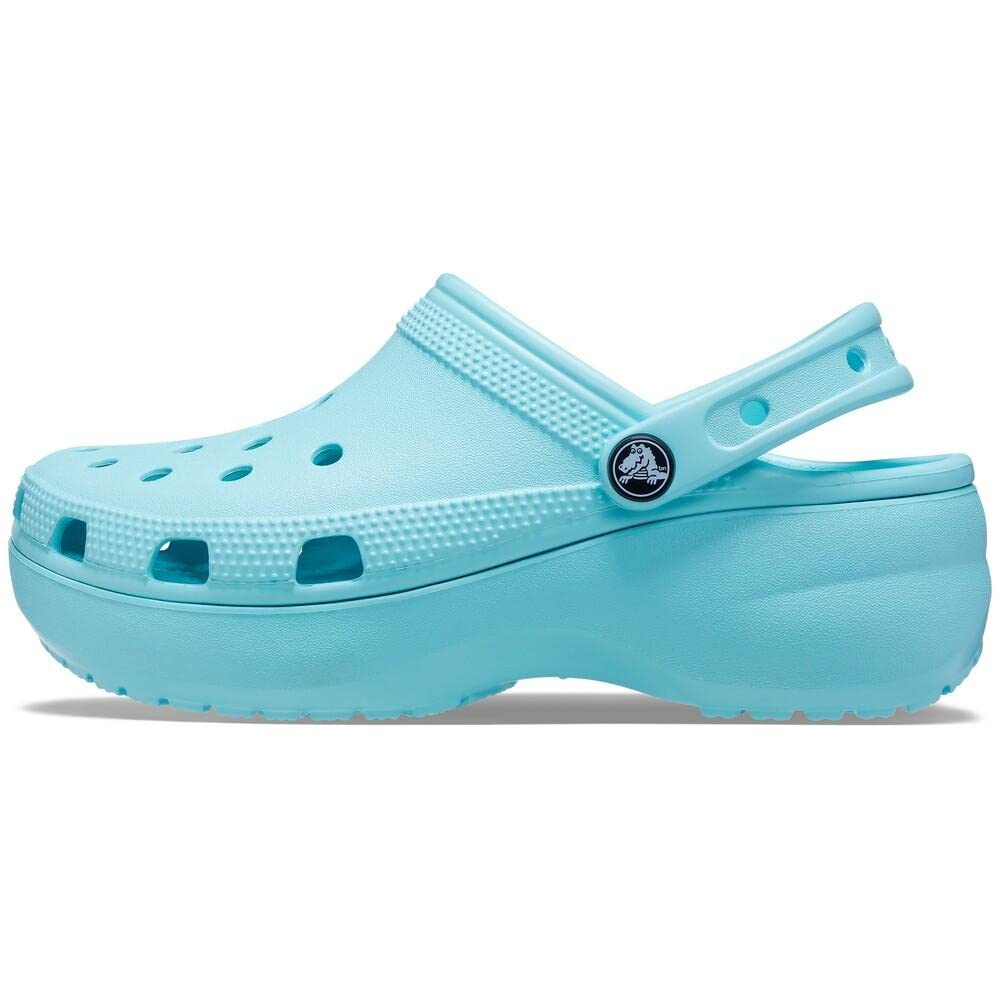 Crocs Women's Classic Platform Clog, White,