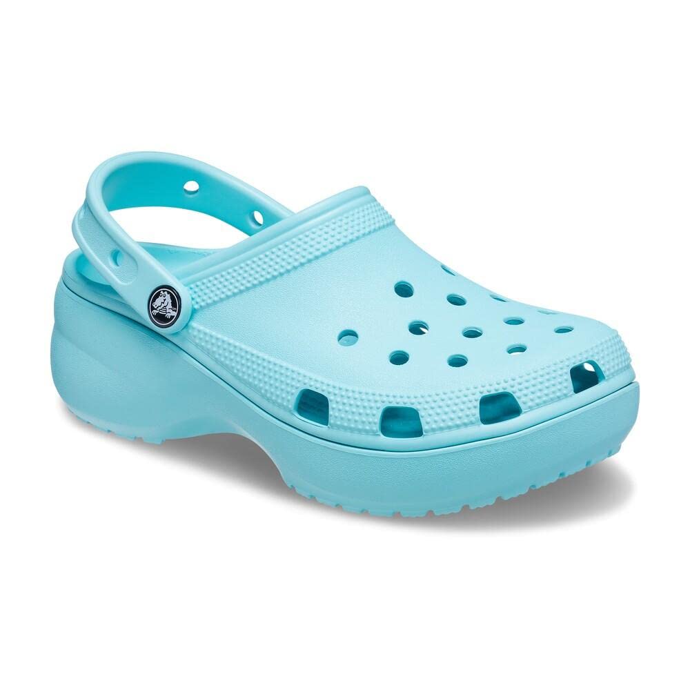 Crocs Women's Classic Platform Clog, White,