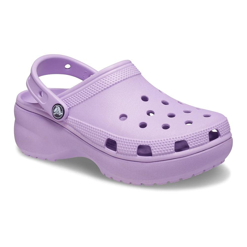 Crocs Women's Classic Platform Clog, White,