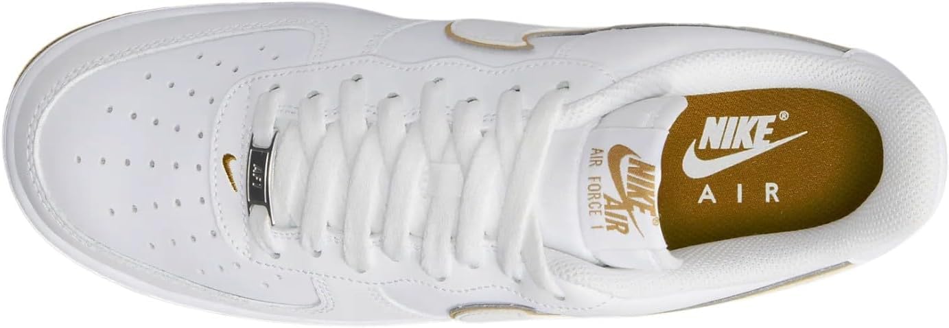 Nike Air Force 1 '07 Low Mens Basketball Shoes (Men's 10.5 Medium, White/White)