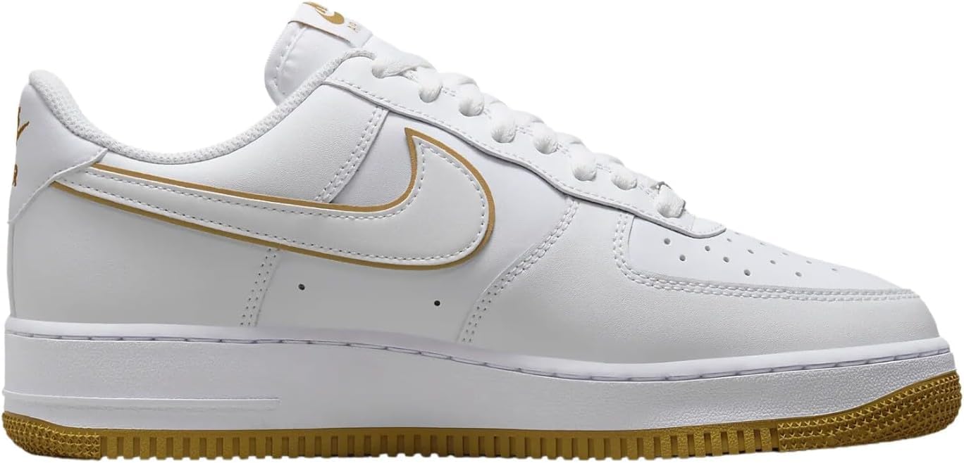 Nike Air Force 1 '07 Low Mens Basketball Shoes (Men's 10.5 Medium, White/White)