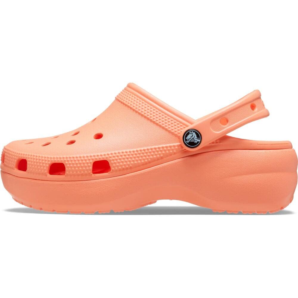 Crocs Women's Classic Platform Clog, White,