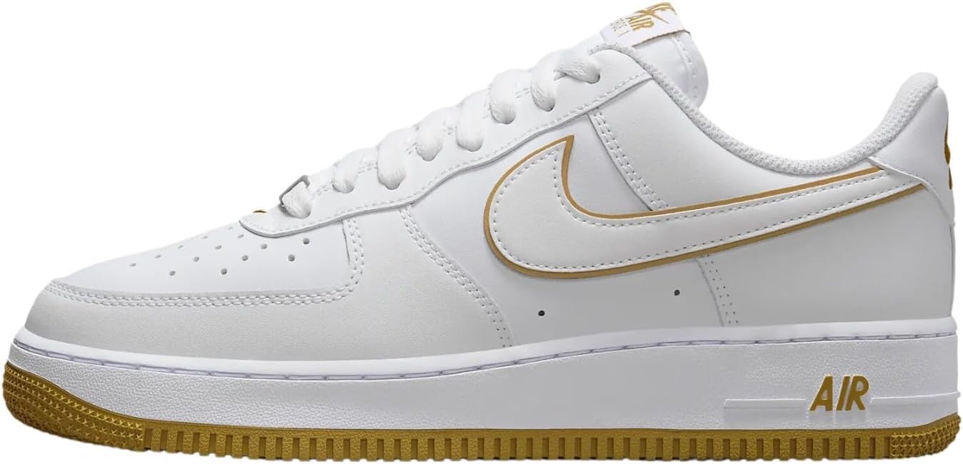 Nike Air Force 1 '07 Low Mens Basketball Shoes (Men's 10.5 Medium, White/White)