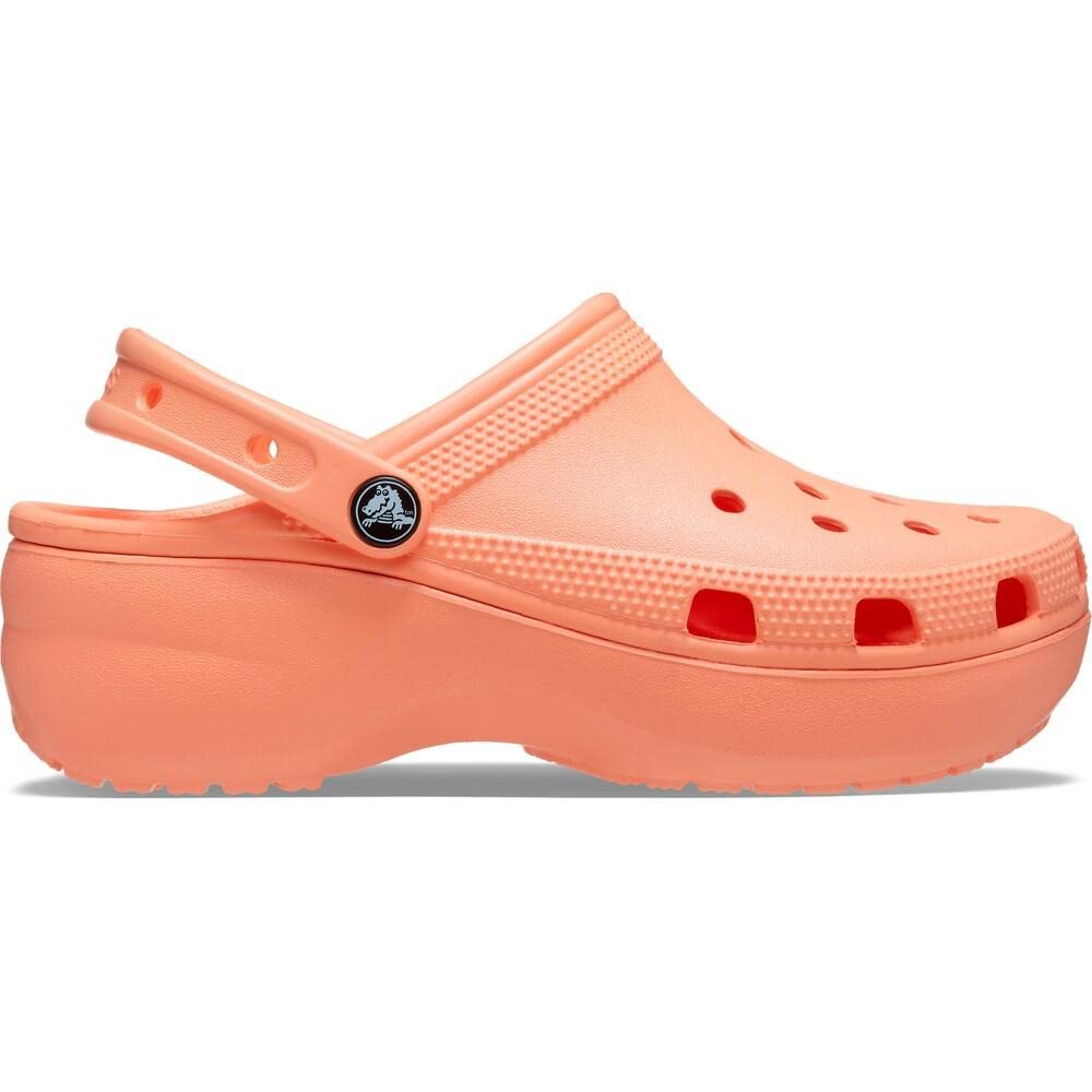 Crocs Women's Classic Platform Clog, White,