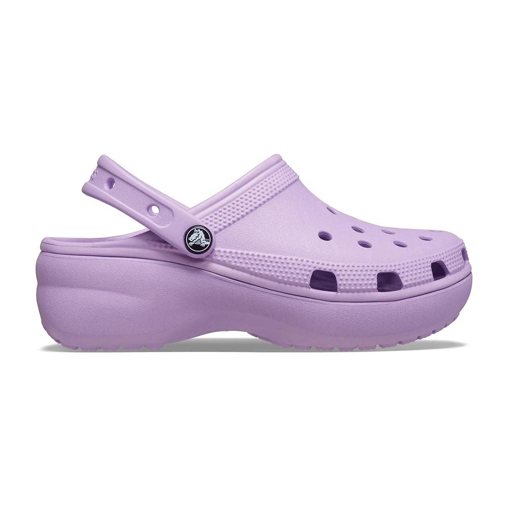 Crocs Women's Classic Platform Clog, White,