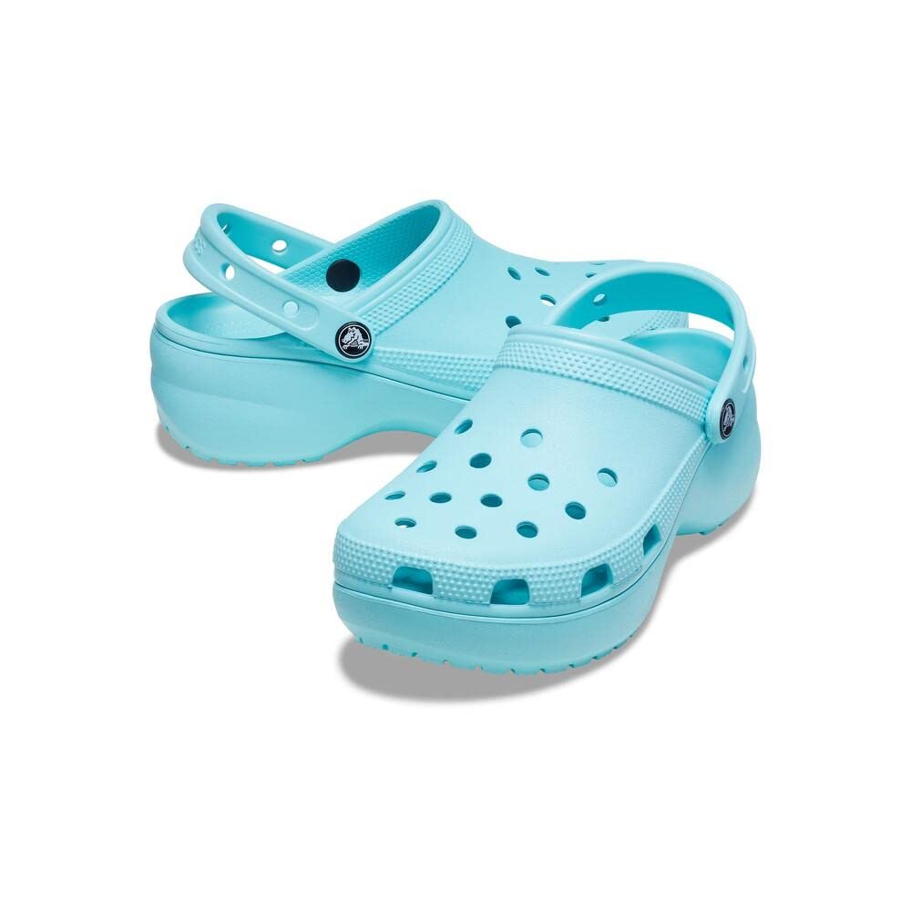 Crocs Women's Classic Platform Clog, White,