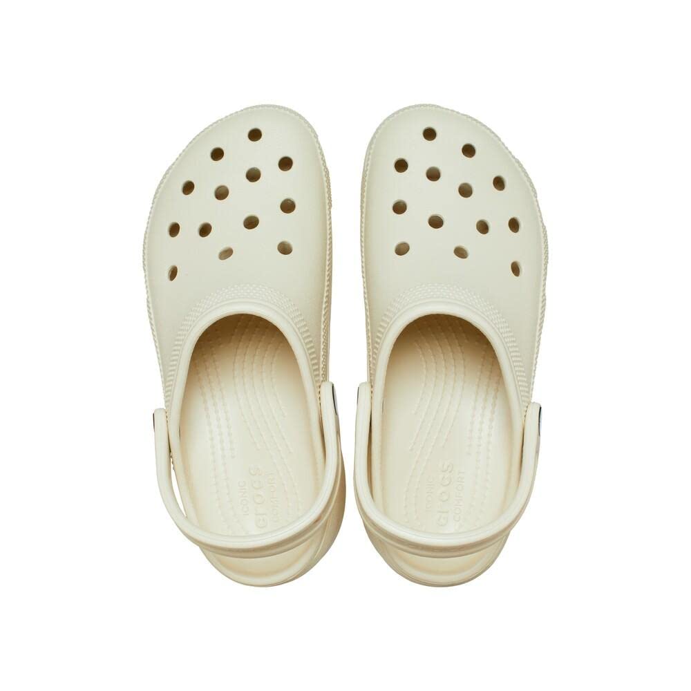 Crocs Women's Classic Platform Clog, White,