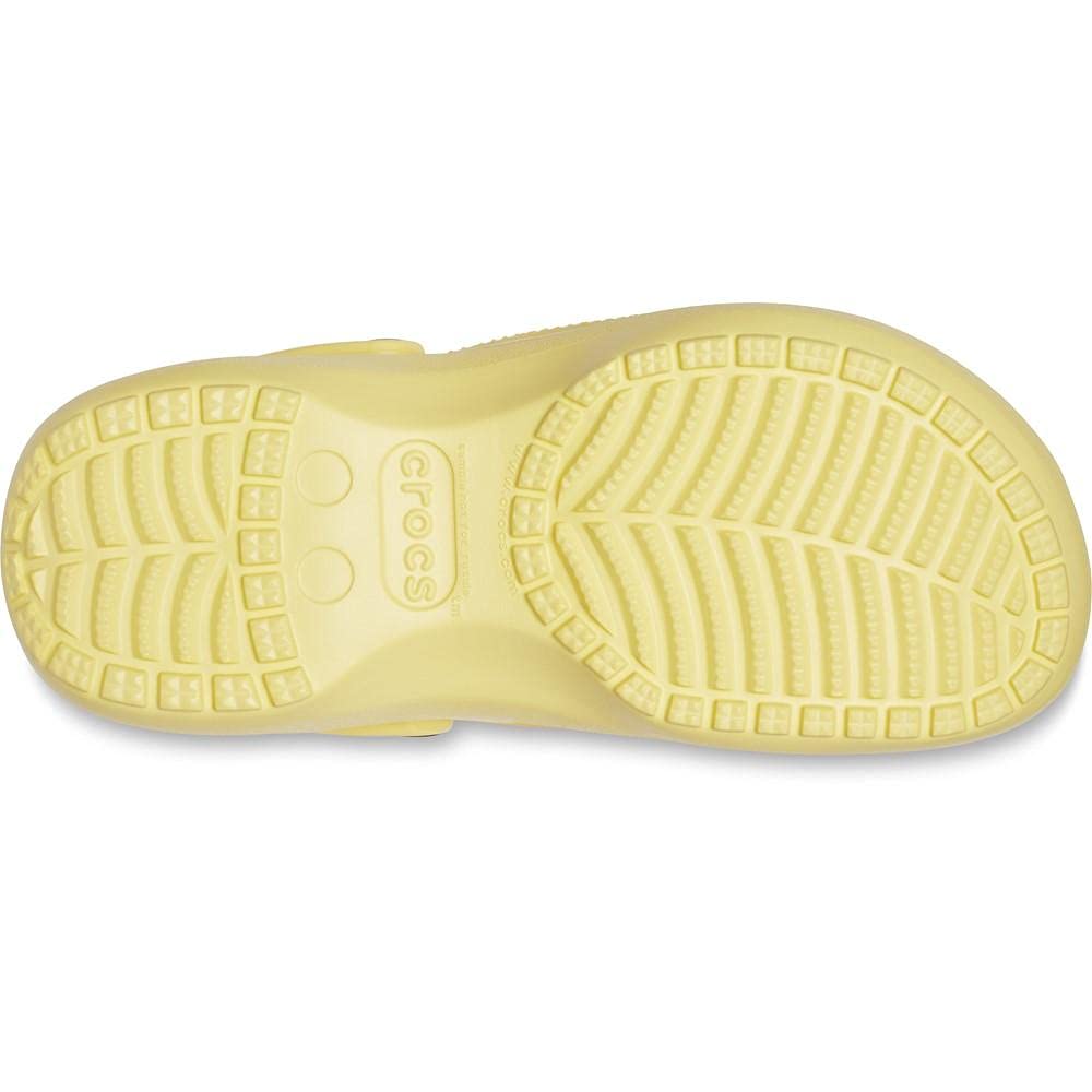 Crocs Women's Classic Platform Clog, White,
