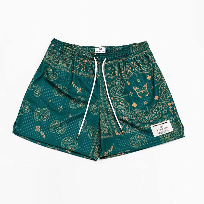 Paisley Shorts Mesh Basketball Shorts