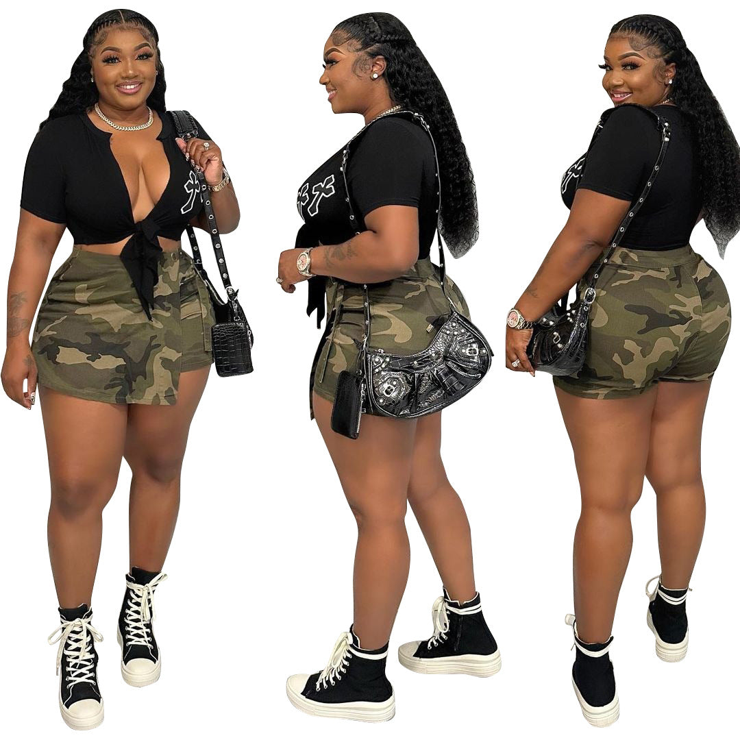 Women's Camouflage Pocket Shorts
