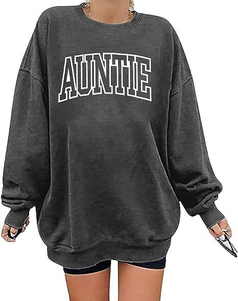 Auntie Oversized Round-neck Sweater