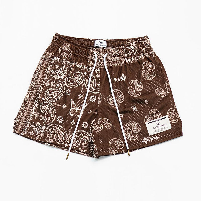 Paisley Shorts Mesh Basketball Shorts