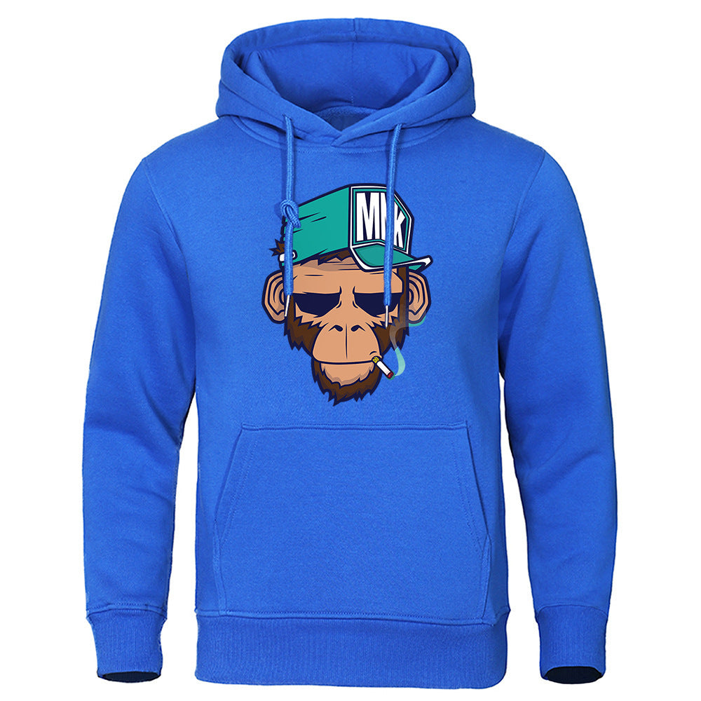 Mens Smoking Monkey Hoodie