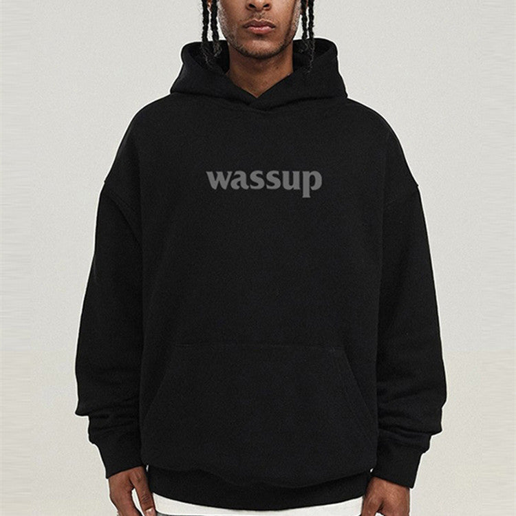 Men's And Women's "Wassup" Cotton Loose Casual Top