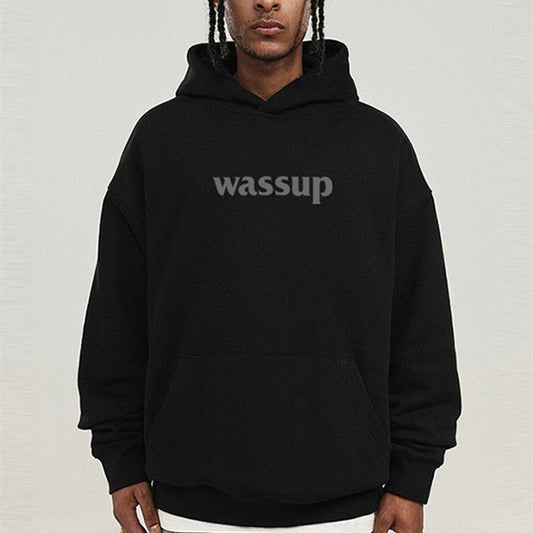 Men's And Women's "Wassup" Cotton Loose Casual Top