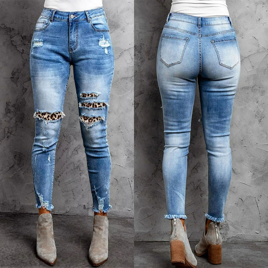 Burrs Tassels Denim jeans For Women