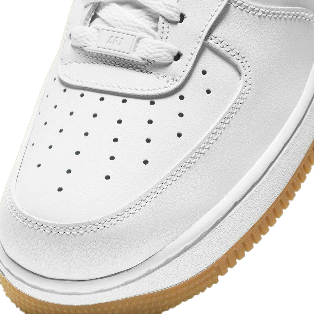 Nike Air Force 1 '07 Low Mens Basketball Shoes (Men's 10.5 Medium, White/White)