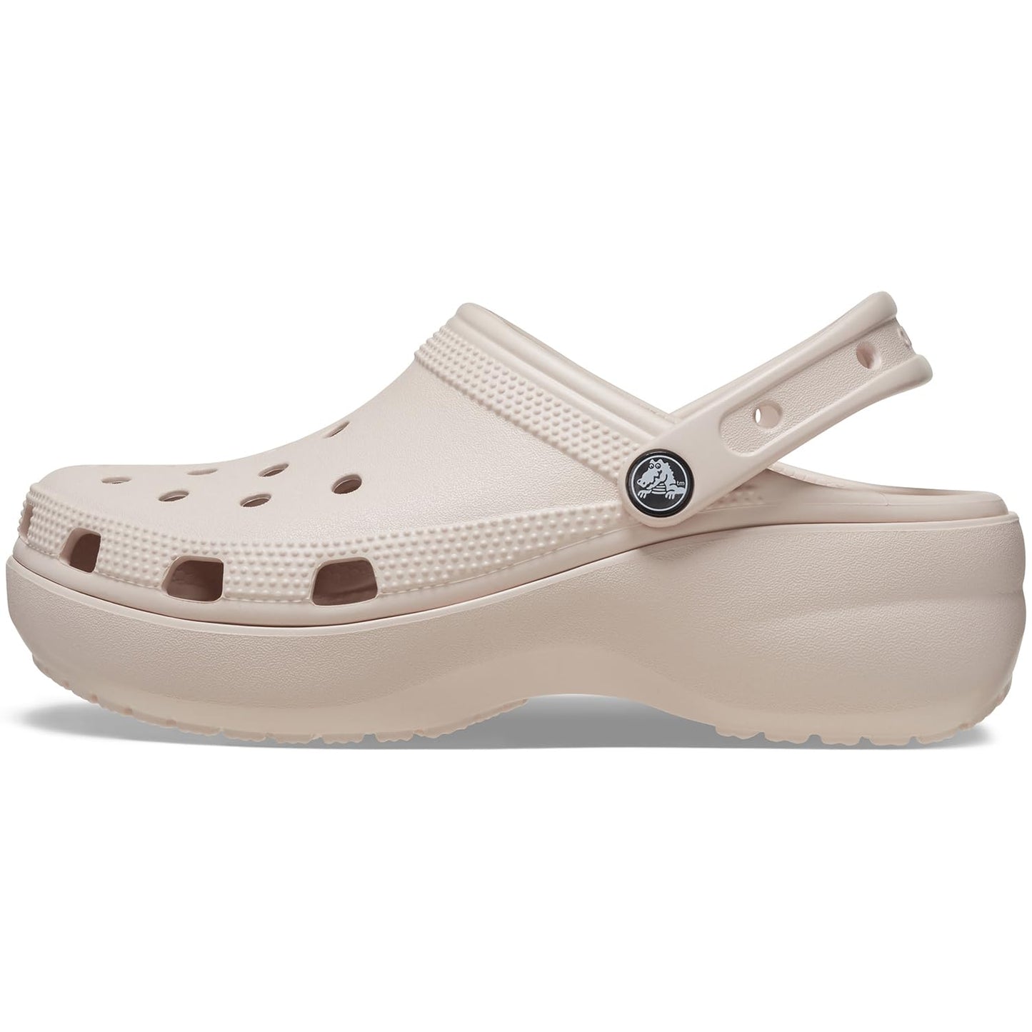 Crocs Women's Classic Platform Clog, White,