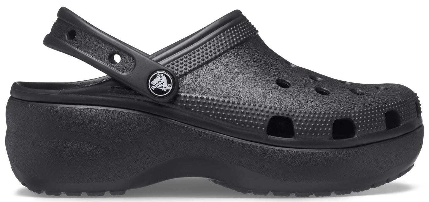 Crocs Women's Classic Platform Clog, White,