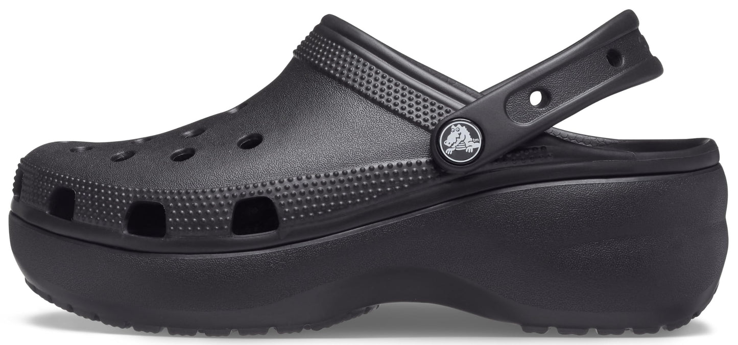 Crocs Women's Classic Platform Clog, White,