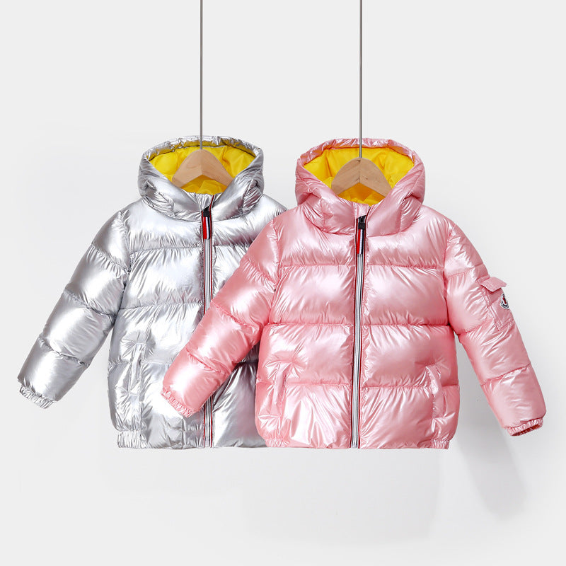 Children's shiny winter jacket