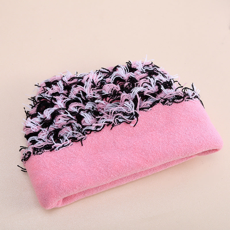 Womens furry winter skull cap